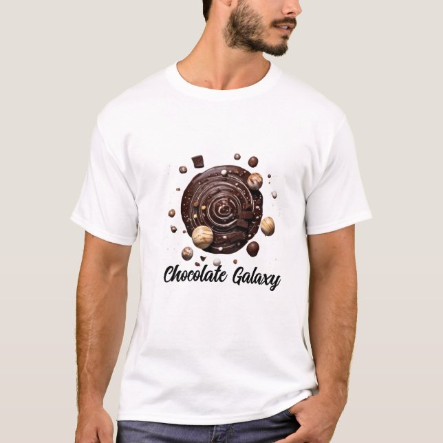 T-shirt Galaxie au chocolat" (Devant)