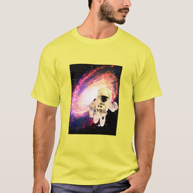 T-shirt Galaxie cool couleurs astronaute espace chemise ge (Devant)