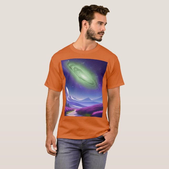 T-shirt Galaxie cosmique (Devant entier)