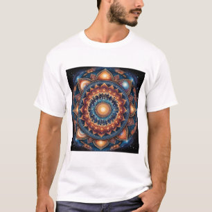 T-shirt Galaxie cosmique Mandala