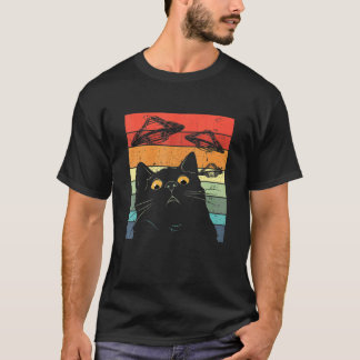 T-shirt Galaxie de chats Ca vaisseau spatial Chat extrater