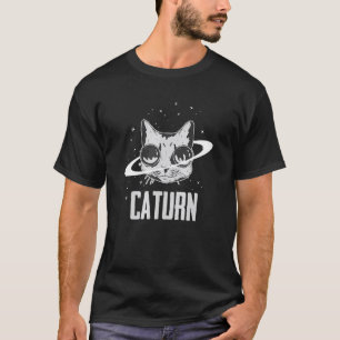 T-shirt Galaxie de Saturne Chat Planétaire de Saturne