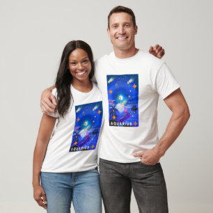 T-shirt Galaxie d'été de Mikitiez aquarius