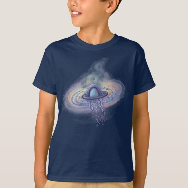 T-shirt galaxie planète garçon (Devant)