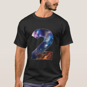 T-shirt Galaxy 2 ans 2e anniversaire Espace Astron à thème