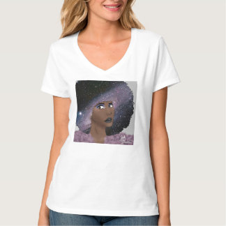 T-shirt Galaxy Girl V-Neck