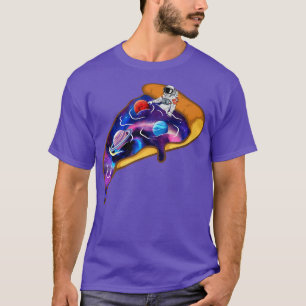 T-shirt Galaxy Pizza Astronaut Planet Espace Vapo esthétiq