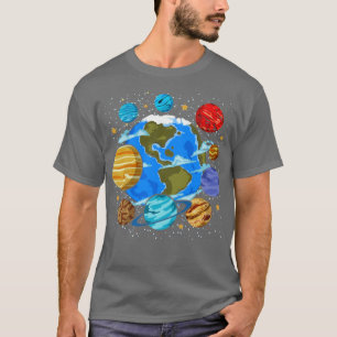 T-shirt Galaxy Scientist Astronomy Planètes Space Science