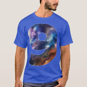 T-shirt Galay 9 Ans 9e Anniversaire Espace Thème Astrona