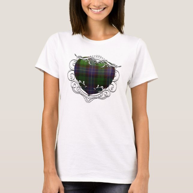T-shirt Galbraith Tartan Heart (Devant)