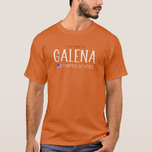 T-shirt Galena Illinois États-Unis surdimensionné