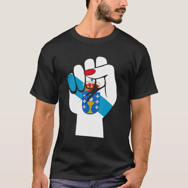 T-shirt Galice Galice Drapeau Bandeira Do Orgullo Galego W (Devant)