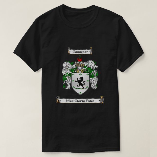 T-shirt Gallagher Family Crest et Motto Classic (Design devant)