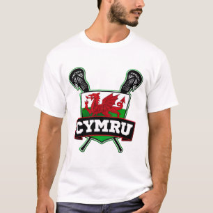 T-shirt Galles Gallois Lacrosse