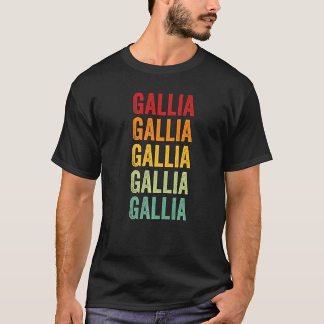 T-shirt Gallia County Ohio Rainbow Text (Devant)