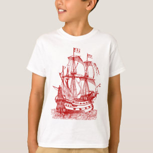 T-shirt Gallion - Rouge rubis