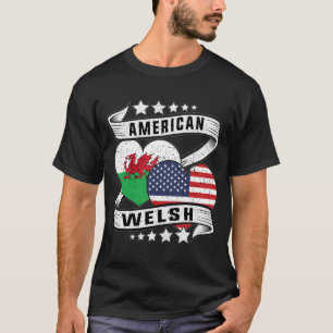 T-shirt Gallois américain moitié américain moitié Walsh