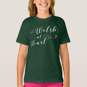 T-shirt Gallois au tee - shirt de coeur, Pays de Galles