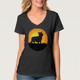 T-shirt Gallois Corgi Chien Retro 16