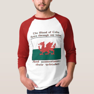 T-shirt Gallois sang de Celtes flux veines parfois Whiskey