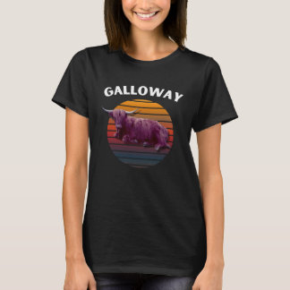 T-shirt Galloway Cow Retro for Men Women Kids