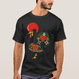 T-shirt Galo de Barcelos - Design de coq portugais