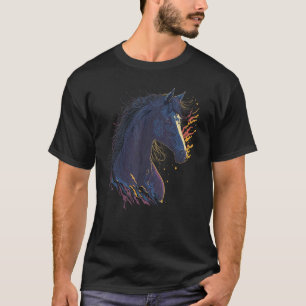 T-shirt Galoper dans notre Portrait de Cheval Coloré Pop A