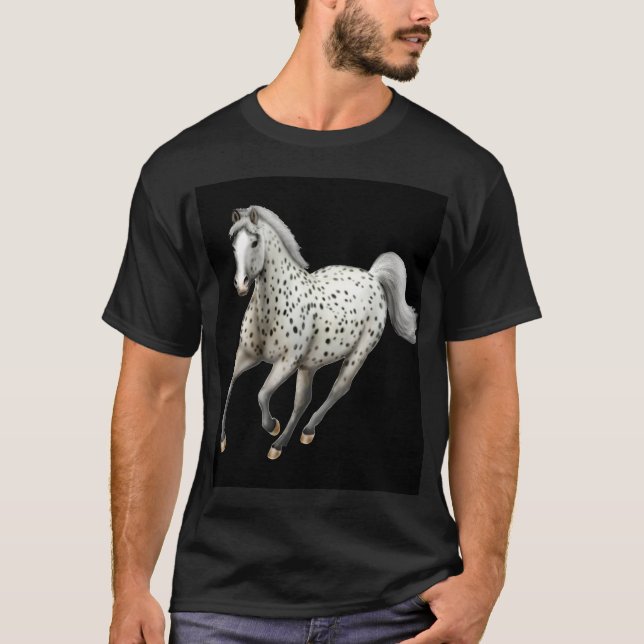 T-shirt Galoper d'Appaloosa de léopard (Devant)