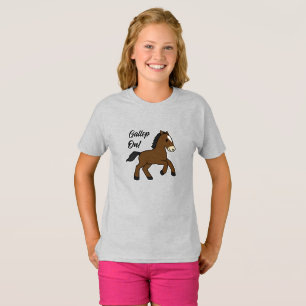 T-shirt Galopons ! Design adorable de poulain kawaii cheva