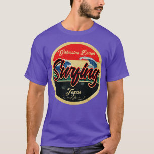 T-shirt Galveston Beach Texas Surf