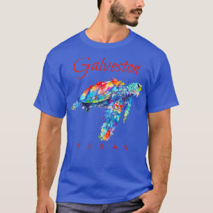 T-shirt Galveston Texas Watercolor Sea Turtle1