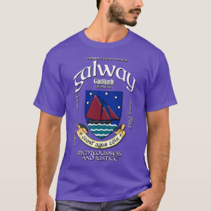 T-shirt Galway Ireland Irish Crest Armoiries