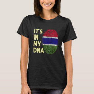 T-shirt Gambie Dans Mon Adn Équipe Gambie Drapeau Gambie 1
