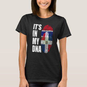 T-shirt Gambie et dominicain Mélanger l'ADN du drapeau pat