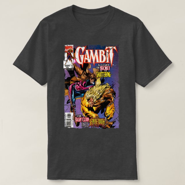 T-shirt Gambit Vs Sabretooth (Design devant)