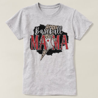 T-shirt Game Day Baseball Mom Tee - Baseball Graphic Tee