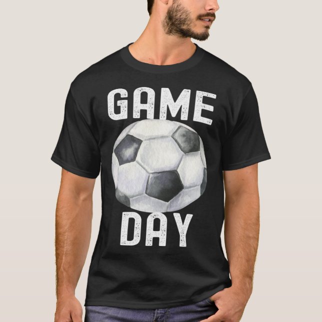 T-shirt Game Day Soccer Football  Quotes Costume Family (Devant)