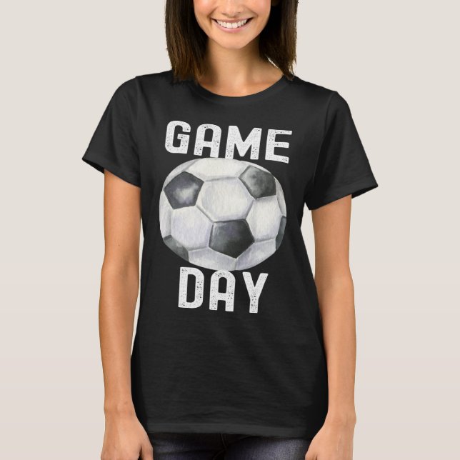 T-shirt Game Day Soccer Football  Quotes Costume Family (Devant)