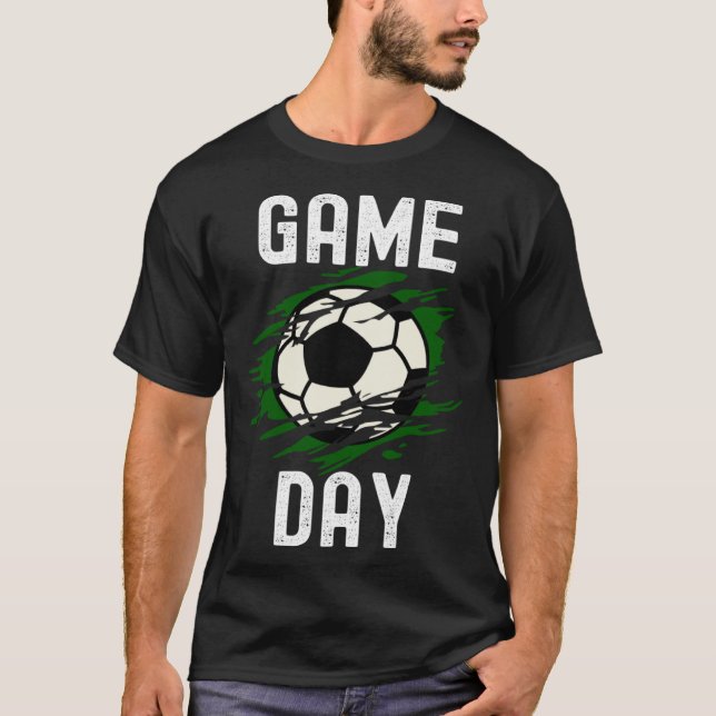 T-shirt Game Day Soccer Football  Quotes Family Costume (Devant)