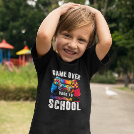 T-shirt Game Over Back to School Gamer Student Kid