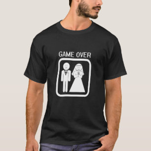 T-shirt GAME OVER Fête d'enterrement de vie de garçon drô