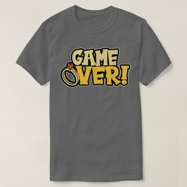 T-shirt Game Over Groom (Design devant)