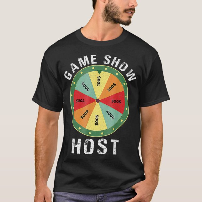 T-shirt Game Show Host Trips Board Game Night Questions s (Devant)