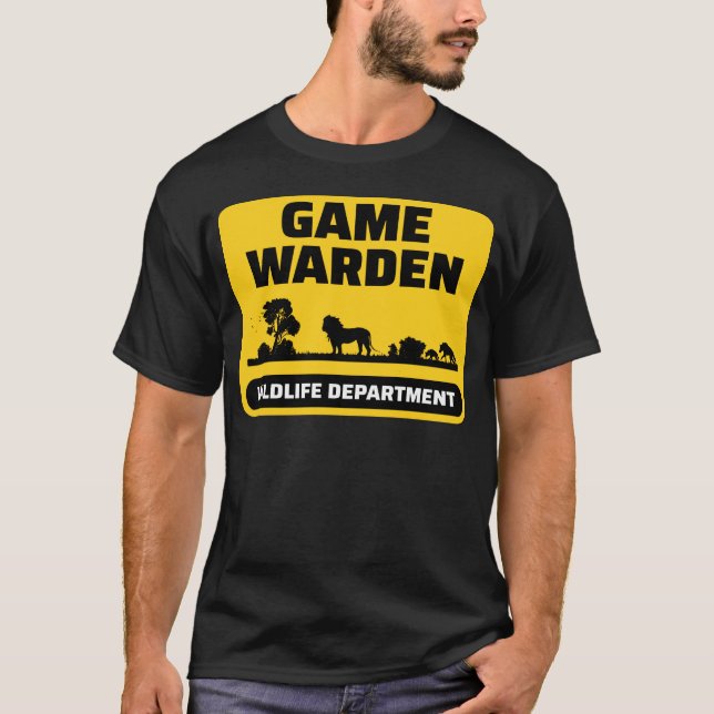 T-shirt Game Warden Conservation Agent Gamekeeper (Devant)