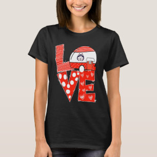 T-shirt Gameday d'amour empilé Husky