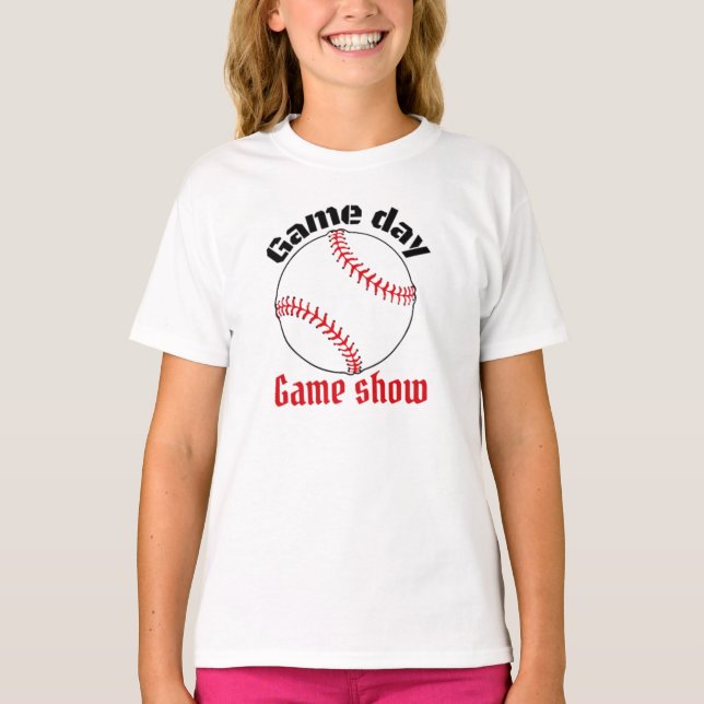 T-shirt Gameday de baseball (Devant)