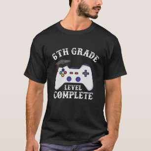 T-shirt Gamer 6E Grade Cadeaux De Graduation Pour Lui Garç