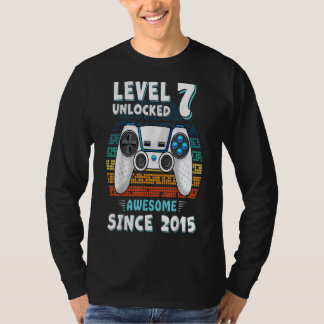 T-shirt Gamer 7th 7 Years Old Six 7yr Bday Son Boy Birthda