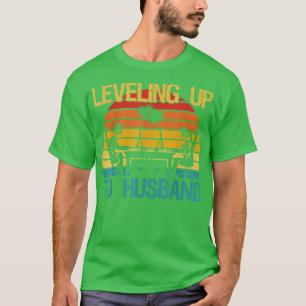 T-shirt Gamer Avenir Fiançailles M & Mme Leveling Jusqu'À