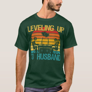 T-shirt Gamer Avenir Fiançailles M & Mme Leveling Jusqu'À